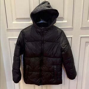 Old navy Black Hooded kids Puffer Jacket size L